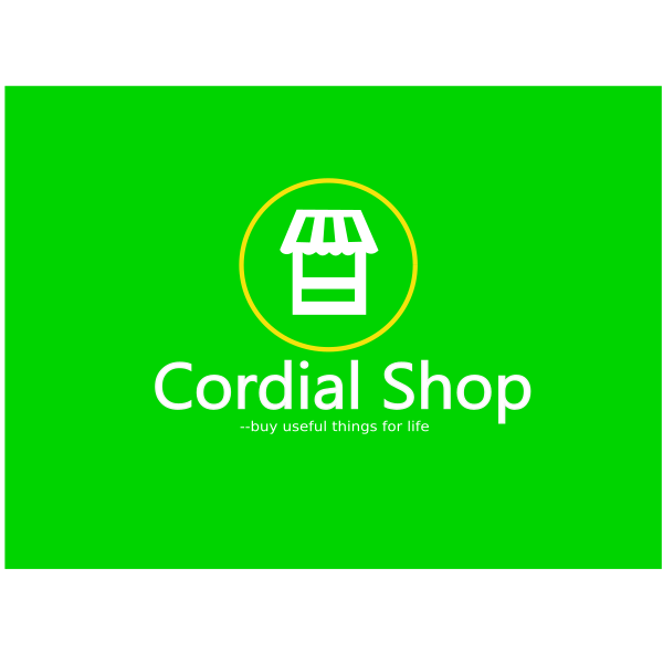 New Cordial Shop Logo with Tagline