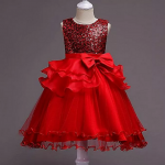 Kids red gown